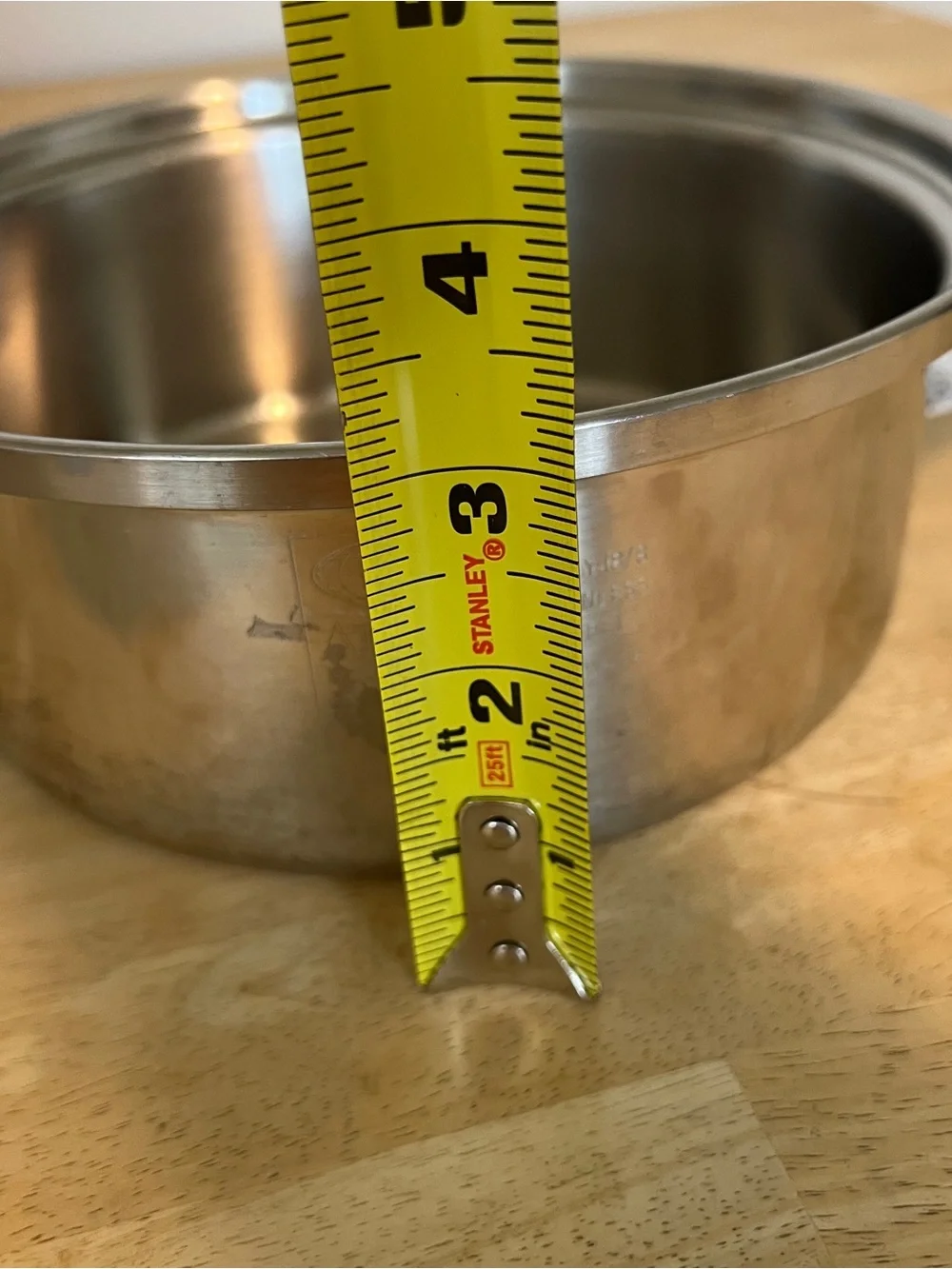 Amway Queen Cookware 1.5 Pot Qt 18/8 Stainless Steel 3-Ply Saucepan NO LID USA